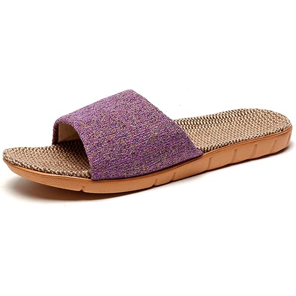 TELLW Linen Flax Slippers For Men & Women - Breathable, Odor-Proof, Anti-Sweat House Slippers For Summer, Indoor, And Beach - View #9