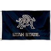 Utah State Aggies Wordmark Logo 3x5 Grommet Flag