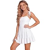 HOWOEJUD Women's Backless Mini Dress Summer Model-Ready Dress Homecoming Dress 2025