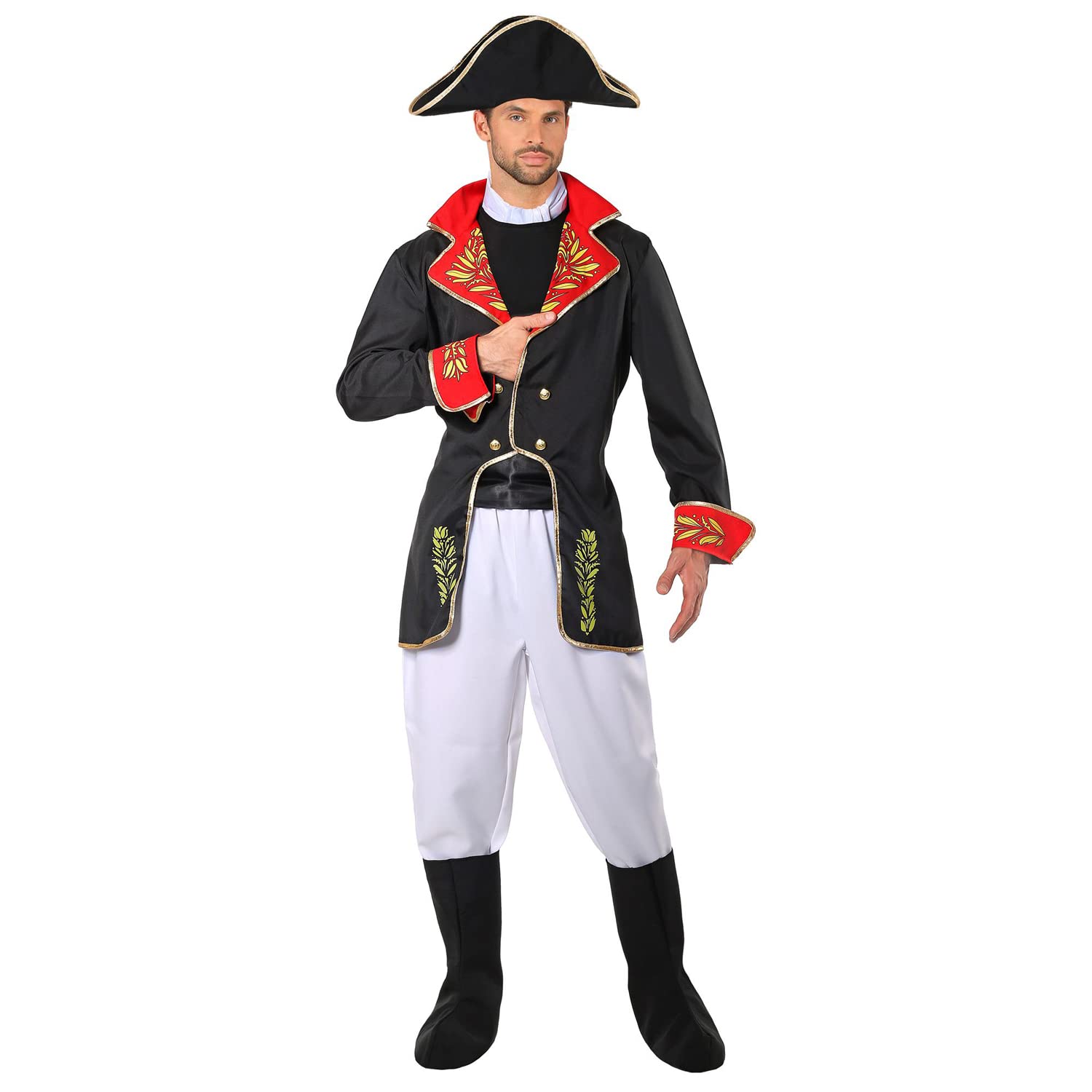 W WIDMANN MILANO Party Fashion - Napoleon Costume for Men, French, 18th Century, 19th Century, Historical Uniforms, Carnival, Theme Parties, Size M