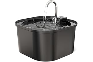 PEKTACO Cat Water Fountain: 84oz/2.5L Pet Water Fountain for Cats Indoor, Super Silent Automatic Cat Drinking Fountain, BPA Free