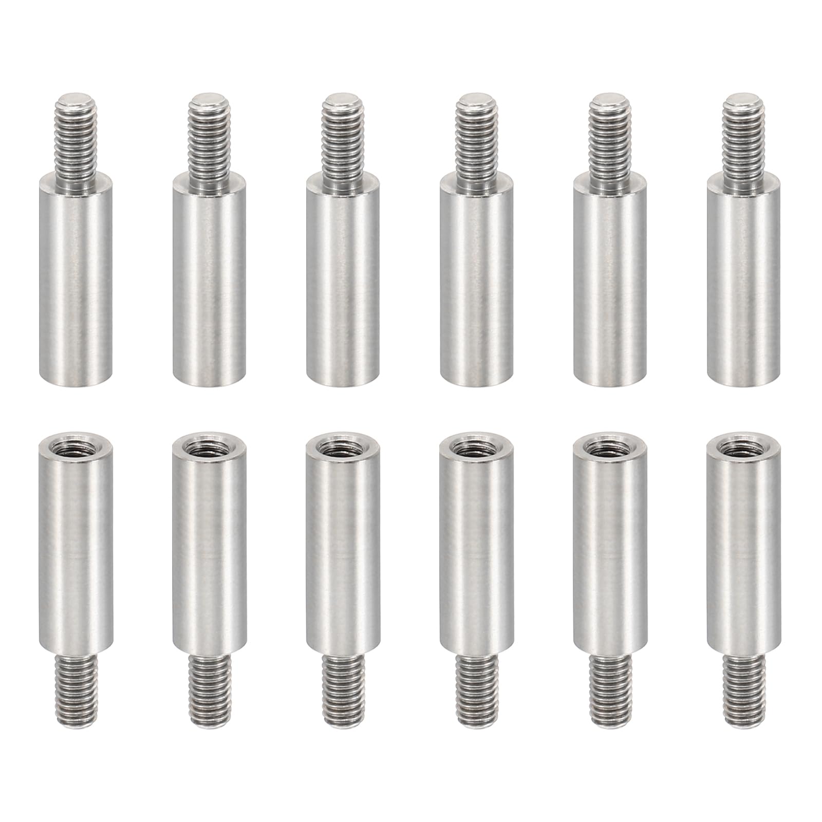 PATIKIL 24pcs M3 Standoffs, M3 13+6mm Spacer Standoffs Steel Threaded Standoffs Screws Kit 3mm ID 5mm OD Metric Male Female Thread Adapters for Circuit Board PCB RC Drones Motherboard โ image 1