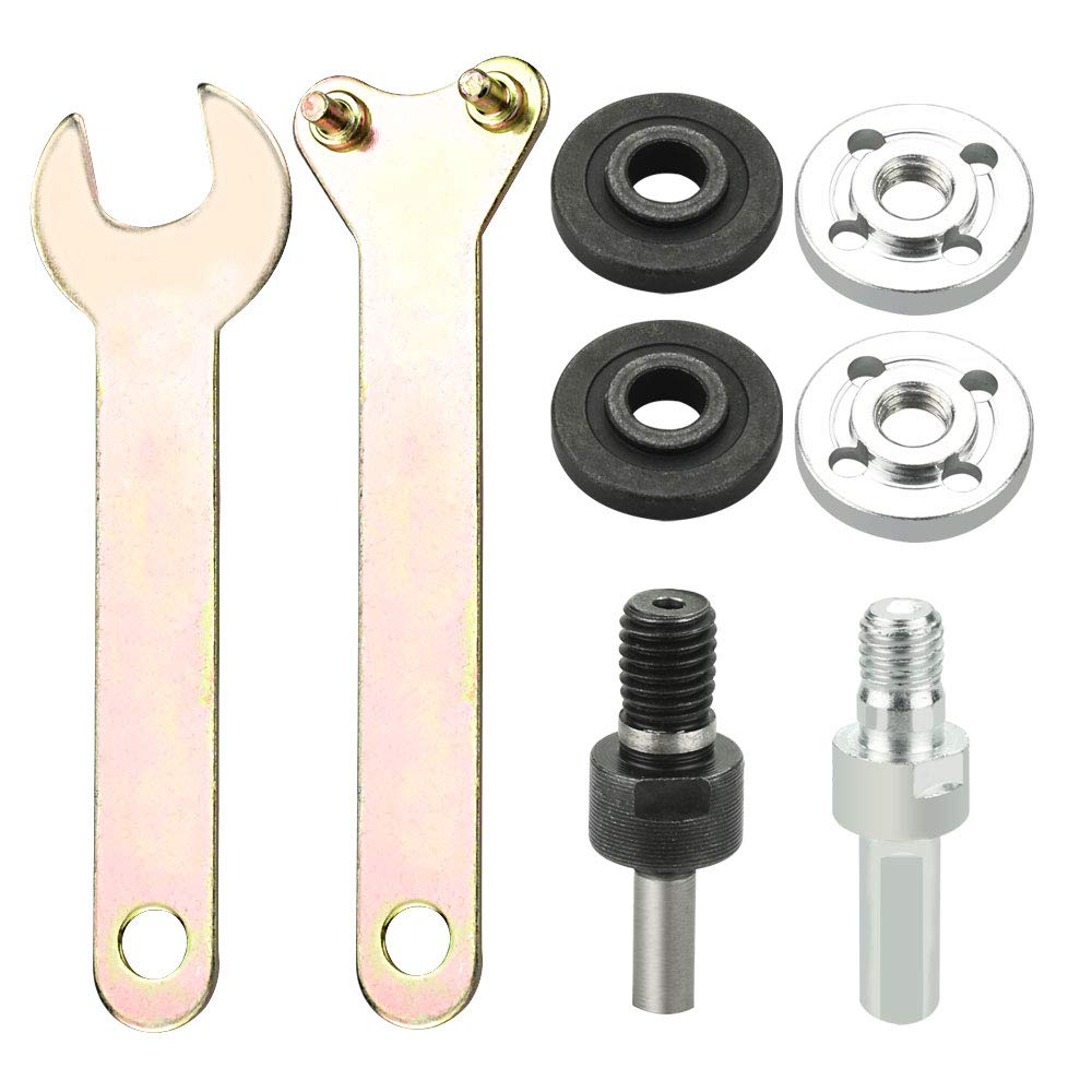 LYTIVAGEN Hand Drill Conversion Connecting Rod Shank Arbor Mandrel Drill Adaptor Electric Drill Variable Angle Grinder Connecting Rod Converter Set for Electric Grinding, Tile Cutting, Metal Polishing