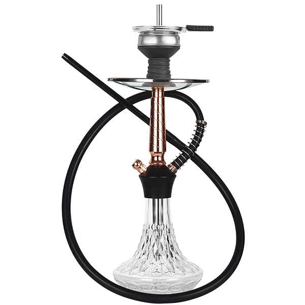 REANICE 17.5″ HOOKAH SET WITH 1 HOSE GLASS...