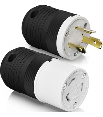 Yomiuwo NEMA L6-30P Locking Plug, 30 Amp 250V Twist Lock Male Plug