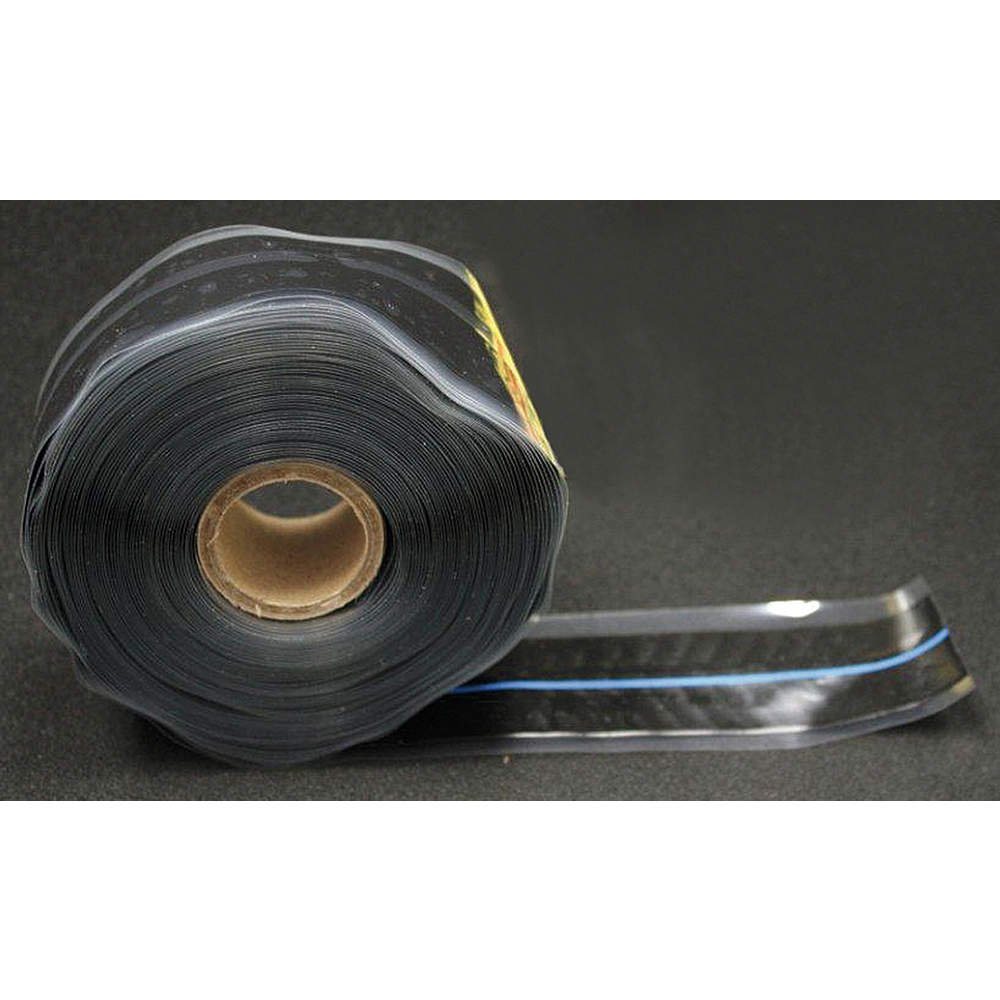 Self Fusing Tape, 1 In, 0.020 In., Blk/Blue Industrial