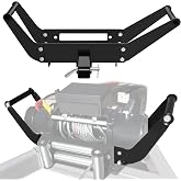 Cradle Winch Mount Mounting Plate 8000-13000 Lbs Capacity | Foldable 10 x 4-1/2, Winch Mounting Hitch Receiver Recovery Winches