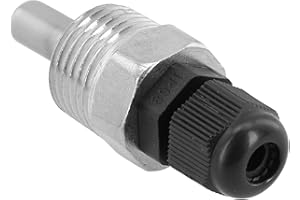 CRIDENG Water Heater Temperature Probe, BSP(G) Type 1/2" DN15 NPT Thermowell Weldless, Inlet Accepts 1/2 Inch Male Pipe Thread, 30Mm 100Mm 150Mm 200Mm Boiler Temperature Sensor (30mm)