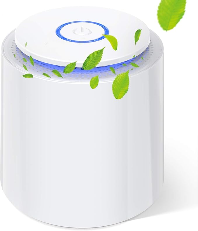 Duomishu Mini Luftreiniger Air Purifier Mit Hepa Filter Und Aktivkohlefilter Desktop Luftreiniger Mit Duft Baumwolle Gegen Allergien Staub Pollen Rauch Tierhaare Usw Ideal Fur Zuhause Buro Auto Amazon De Baumarkt