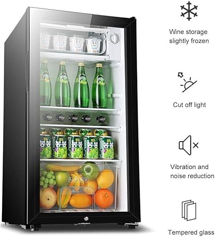 nevera refrigerador transparente