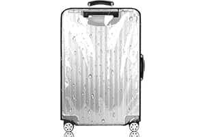 Feybaul 24 Inch PVC Luggage Protector Cover,Clear Suitcase Cover Protector,24-25 Inch Transparent Luggage Protective Cover Case for Wheeled Suitcase Suitable for 24“-25"