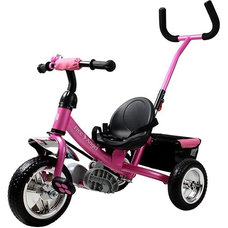 Dreirad Kinderdreirad Fahrrad Free Angel Kinder Kleinkinder Baby | Sicherheitsgurt | abnehmbare Lenkstange | verstellbare Fuß