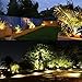 ZUCKEO 5W LED Landscape Lights with Transformer 12V 24V Waterproof Garden Pathway Lights Warm White Walls Trees Flags Outdoor Spotlights with Spike Stand (8 Pack with Transformer)…