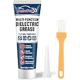 AstraVox Silicone Dielectric Grease for Electrical Connectors Automotive | Dialectric Grease with a Brush, Spark Plug, O Rings, Marine Waterproof &amp; Heat-resistant &amp; Insulating 1oz (1pcs)