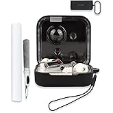 Case Cover for Nothing Ear 2024 Wireless Earbuds with ChatGPT Integration,Full Protective Soft Silicone Skin Case Cover Shock-Absorbing Protective Case with Keychain,Lanyard and Cleaning Pen，Black