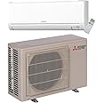 Mitsubishi 9,000 BTU SEER 16 Wall Mount Ductless Mini-Split Inverter Cool & Heat Pump System 0.7 Ton Energy Efficient ~ R-454B System