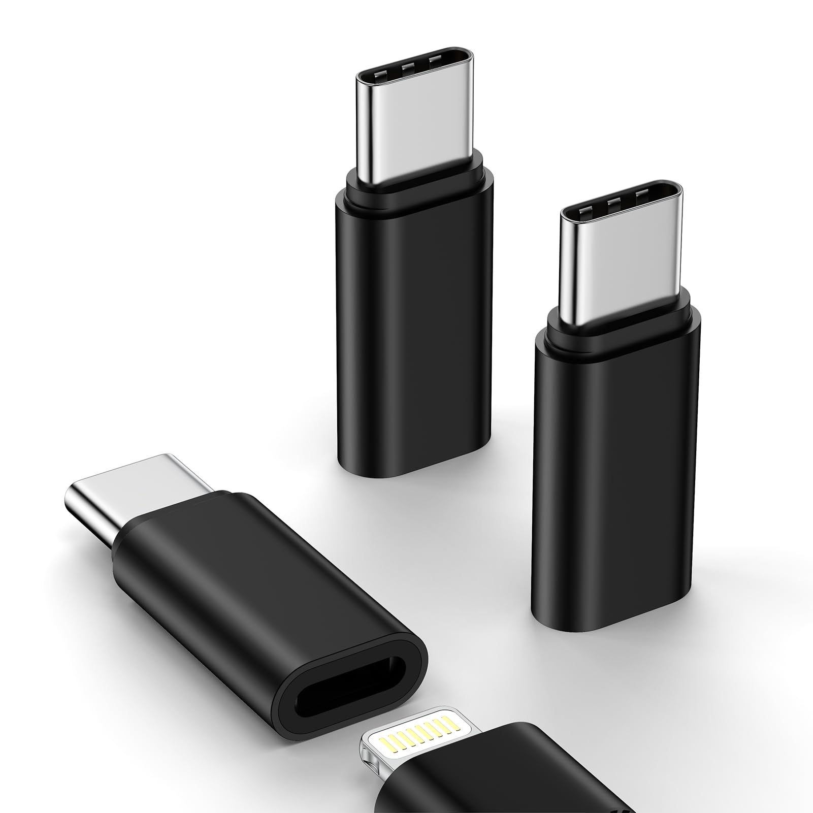 Photo 1 of 3Pack USB C to Lightning Adapter for iPhone 17 Air 17 Pro 17 Pro Max 16e 16 Pro Max Plus,[Apple MFi Certified] USB Type C to Lightning Connector Fast Charging & Data Sync, Not for Headphone/Audio/OTG