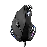 TRELC Gaming Mouse with 5 D Rocker, Ergonomic Mouse