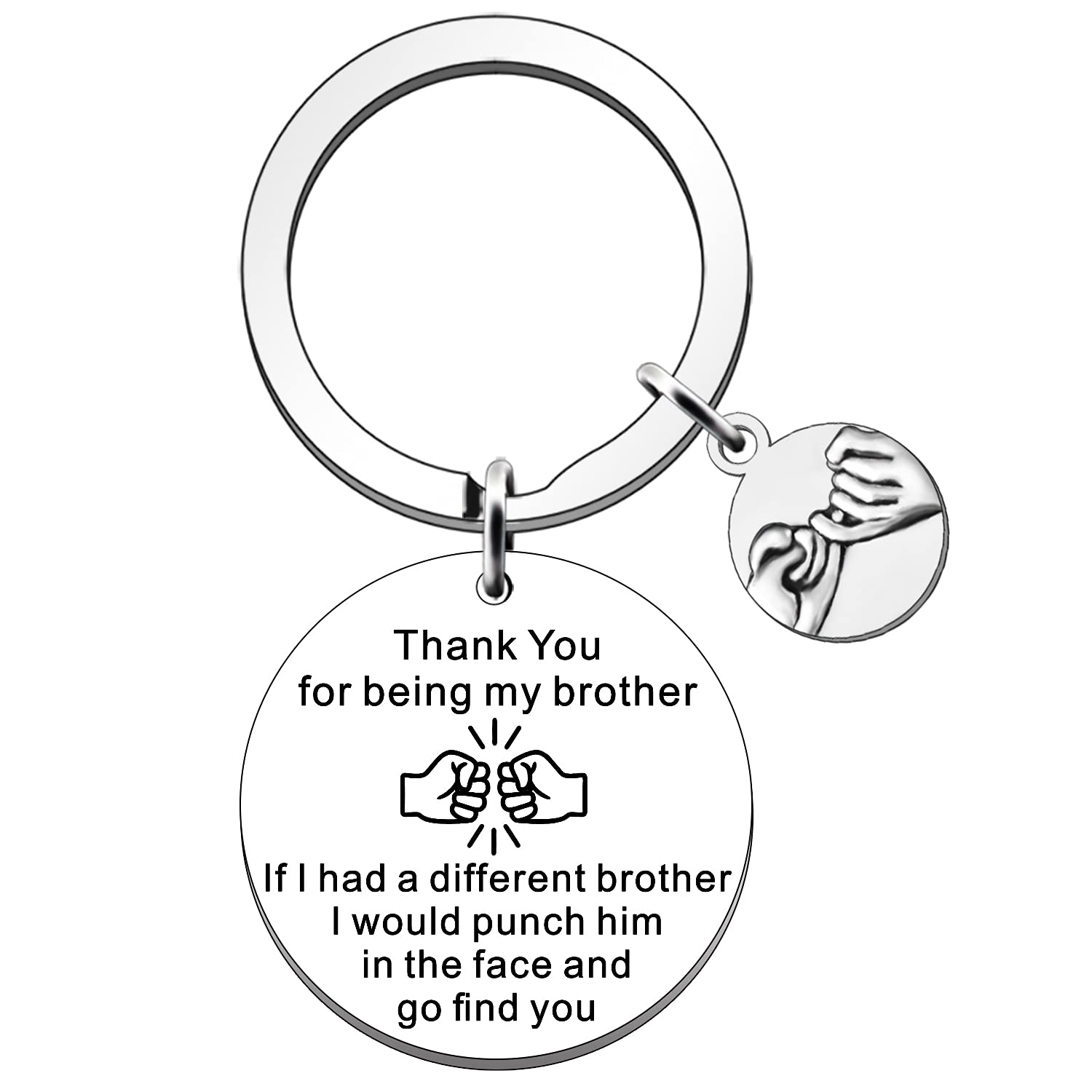 JETTOP Brother Gifts -Brother Birthday Gifts Keyring for Christmas