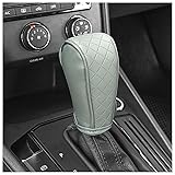 Leather Gear Shift Cover Diamond Embroidery