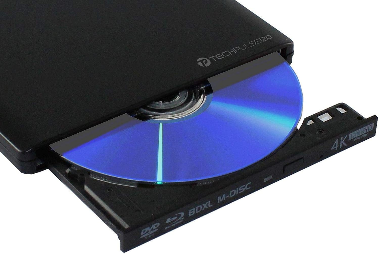 Lecteur Blu Ray Pour Pc Bureau techPulse120 USB 3.1 Typ-C Lecteur Graveur Externe UHD 4K Blu Ray 3D