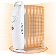 LifePlus Electric Oil Filled Heater, Portable Radiant Space Heater 700W with Adjustable Thermostat, Overheat Protection for R