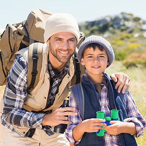 image for Binoculars for Kids 8x21 Set by LAPUTA Shock Proof - Bird Watching - E