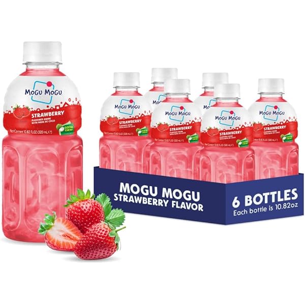 Amazon.com : Mogu Mogu Passion Fruit Nata De Coco Juice, 10.82 Fl
