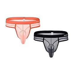 ZAIGGUT Mens Thongs Sexy Underwear See Through G
