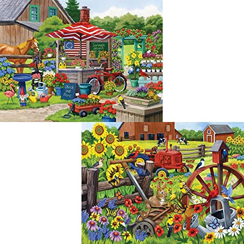 Bits and Pieces Value Set of Two (2) 300 Piece Jigsaw Puzzles for