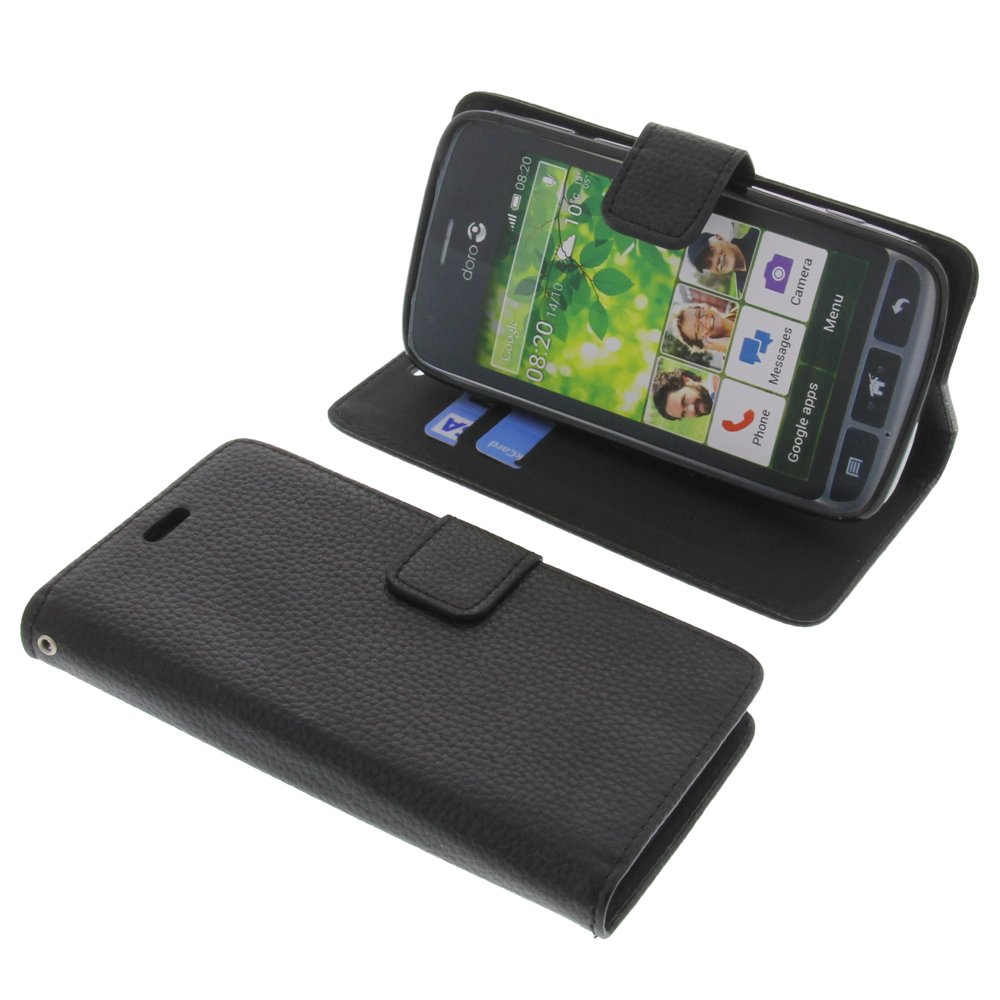 foto-kontor Cover compatible with Doro Liberto 820 book-style black case