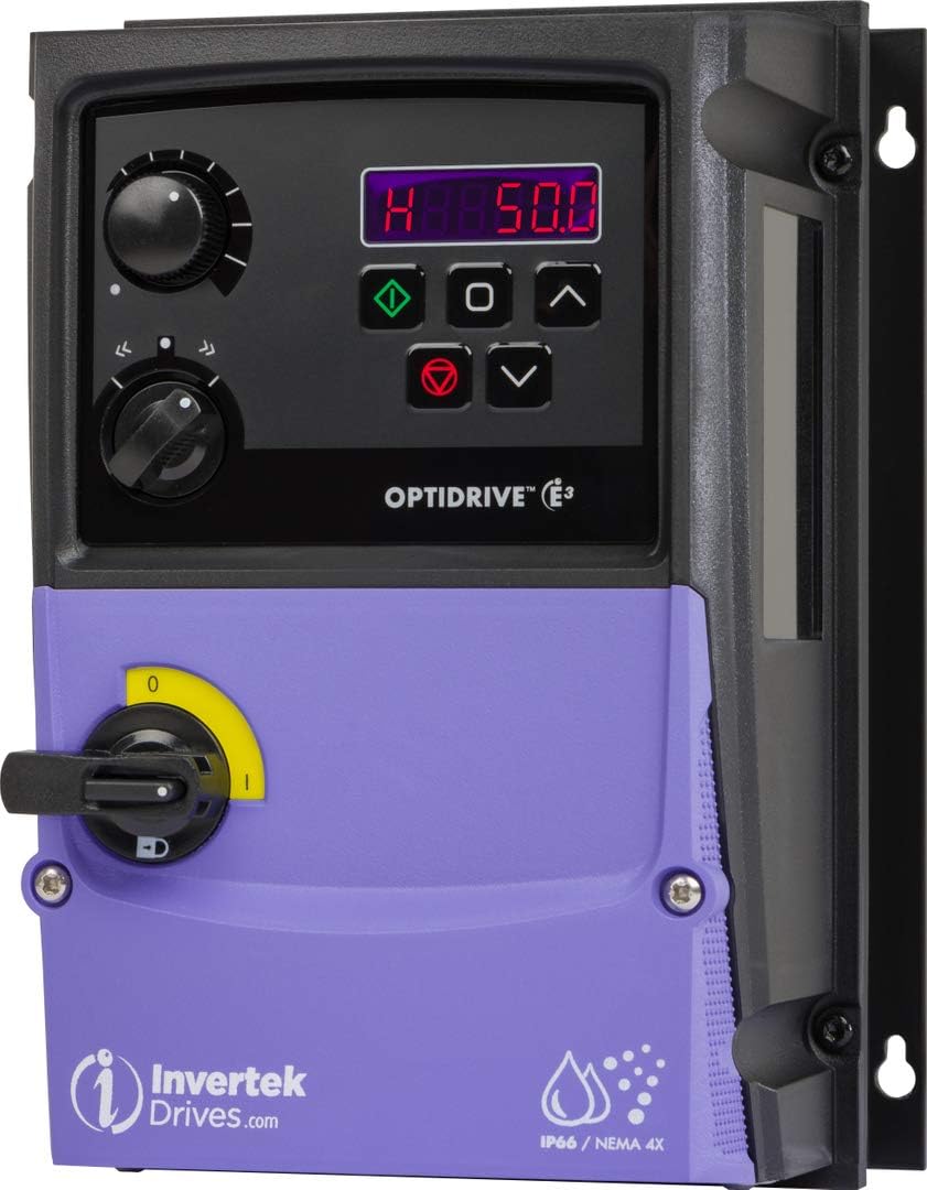 VFD - 2HP - 200V-240V - 1 PHASE / 3 PHASE - 7A - Optidrive E3 - ODE-3-120070-1F1B