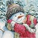 DIMENSIONS 'A Kiss for Snowman' Counted Cross Stitch Kit, 18 Count White Aida, 6" x 6"
