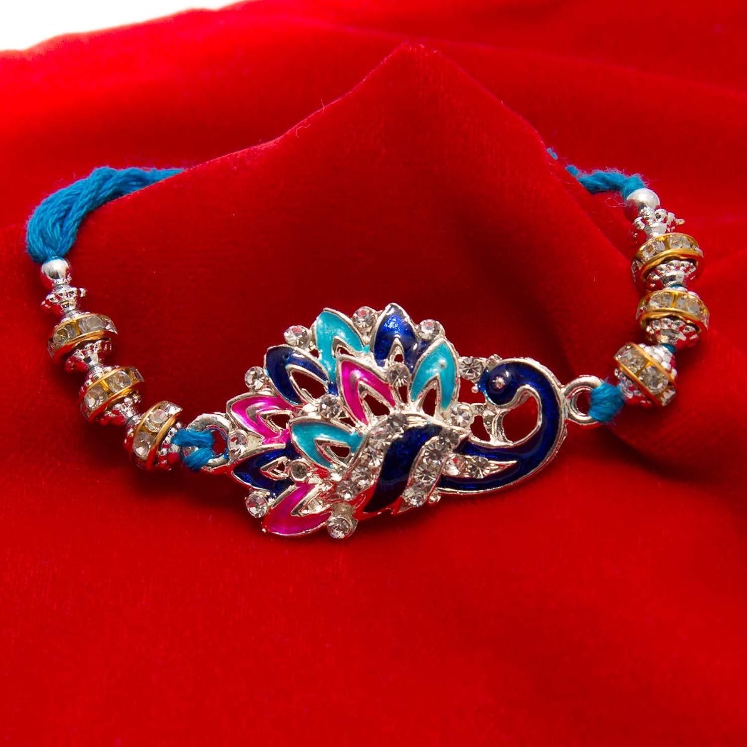 elegant floral rakhi/band for beloved brother