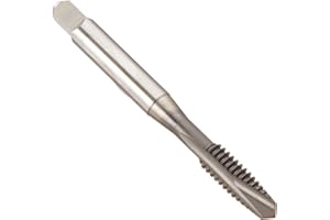 YG-1 L1 Series Vanadium Alloy HSS Spiral Pointed Tap, Hardslick Coated, Round Shank with Square End, Plug Chamfer, 1/4"-20 Th
