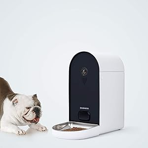 DOGNESS Automatic WiFi Dog/Cat Smart Camera Feeder - 6.5Lbs Large Capacity App Control Food Dispenser with WiFi, Portion Control, Voice Recording, Camera, Timer Programmable