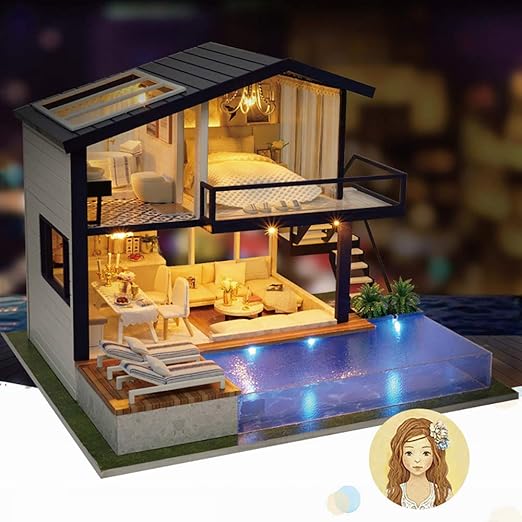 diy miniature dollhouse kit time apartment