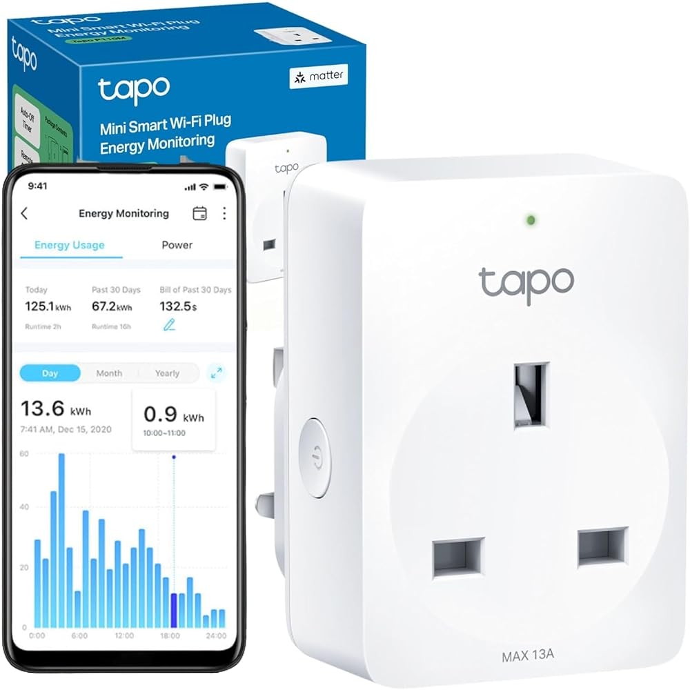 Tapo P110MA Smart Plug Matter Certified Energy Monitoring Alexa