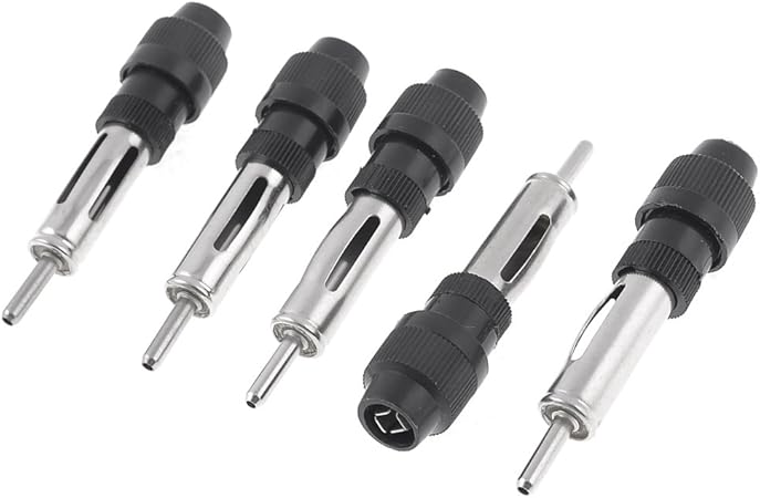 Amazon Uxcell アンテナ カーラジオアンテナ カーラジオの オスのプラグ 65 X 15mm 金属素材 5枚入り ラジオアンテナ 車 バイク