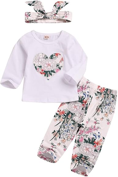baby girl floral outfit