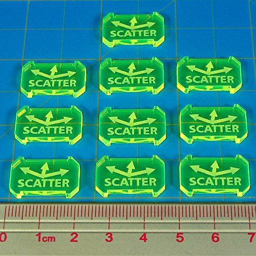 SW: Armada, Scatter Defense Tokens, Fluorescent Green (10)