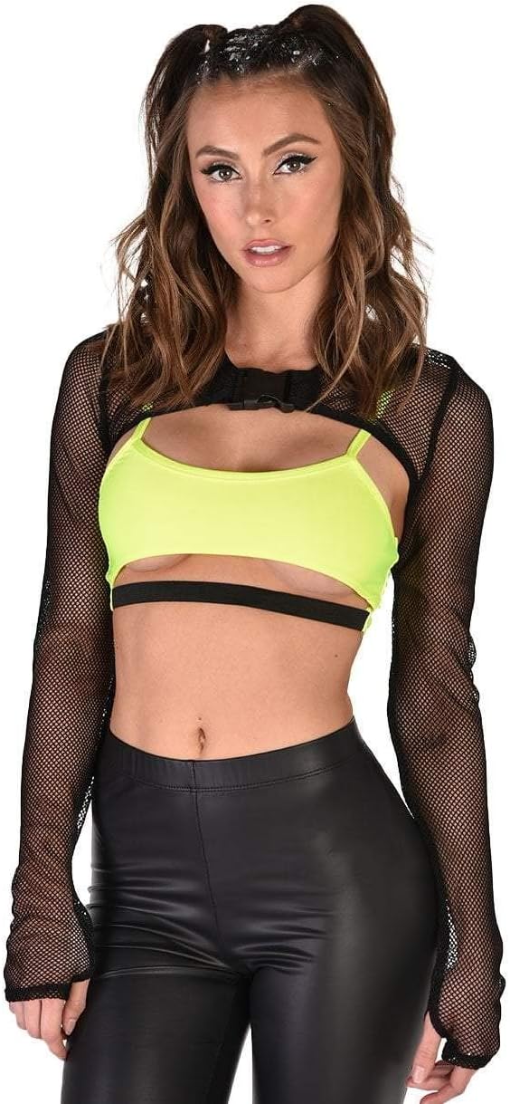 Women's Ultra Crop Top Form Fitting Shrug Accessories