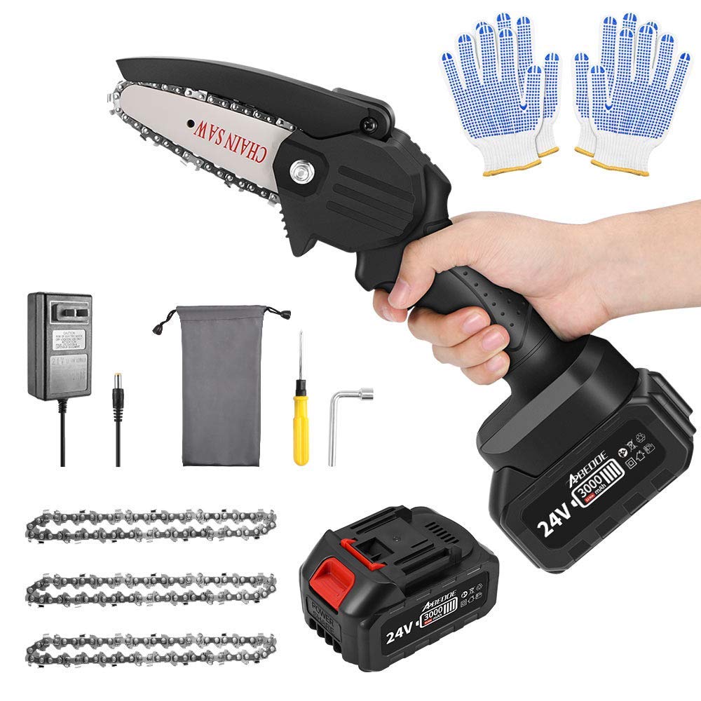 Buy Mini Cordless Chainsaw,Mini Electric Chainsaw 4Inch 3000mAh