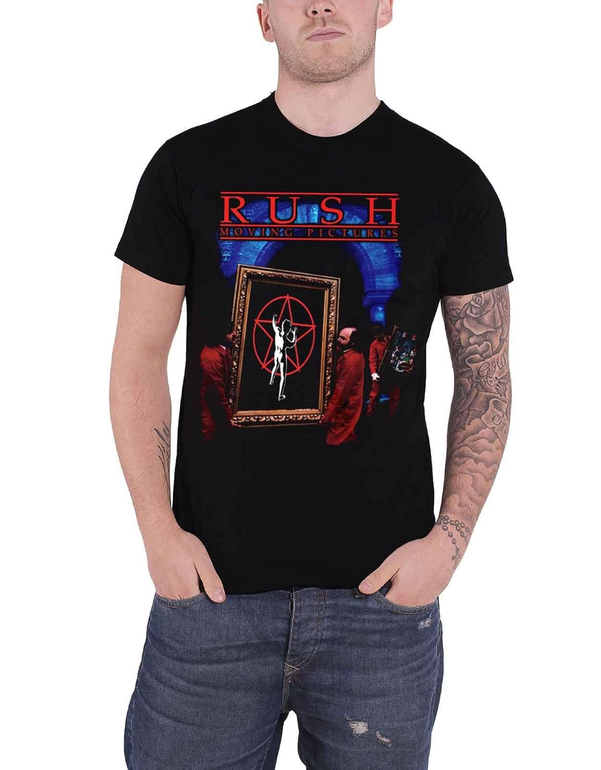 Rush T Shirt Moving Pictures Album Band Logo S Black Stellanovelty