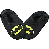 Hyp DC Comics Batman Embroidered Logo Juniors Womens Cozy Slipper Socks Licensed