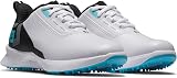 FootJoy FJ Fuel Junior Golf Shoes White Black Blue UK 4 Medium view 5