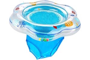 Baby Swimming Float Ring, Pool Swim Ring with Safety Seat for Baby Age 6 Month-6Years Old, Double Airbag, Suitable Baby Swim,