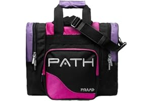 Pyramid Path Pro Deluxe Single Bowling Ball Tote - Holds One Ball, One Pair Shoes Up to Mens 15