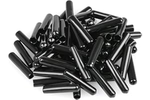 FOCCTS 60 Black Rubber Dust Cover, Liquor Pour Spouts Covers, Pourer Dust Caps, Bottle Caps, Spout Covers for Olive Oil Liquo