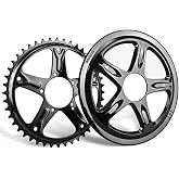 BAFANG Mid Motor Chainring for BBS01 BBS02 44T 46T and BBSHD 42T 46T Offset Sprocket for Mid Drive Kit, Chain Ring for Electric Bike Conversion Kit Ebike Part for 8fun 250W 500W 750W 1000W